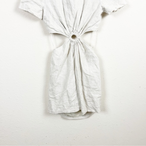 Staud Epona Ring Front Cut Out Linen Mini Dresss Size XS - Picture 5 of 9